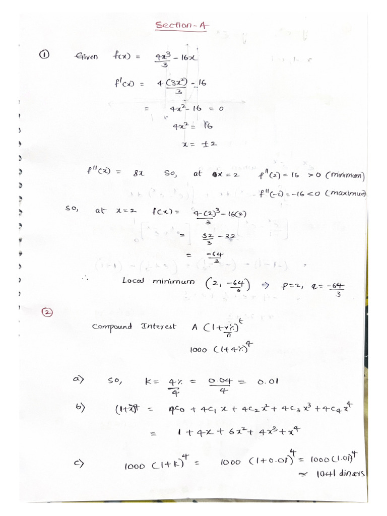 Math AAHL PAPER 1 Answers | PDF