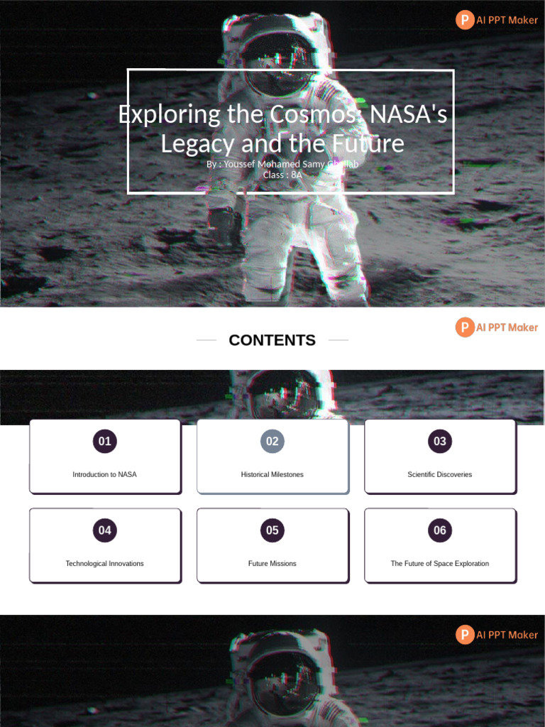 AIPPTMaker - Exploring The Cosmos - NASA's Legacy and The Future | PDF ...
