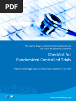 JBI RCT Critical Appraisal Checklist | PDF | Randomized Controlled ...