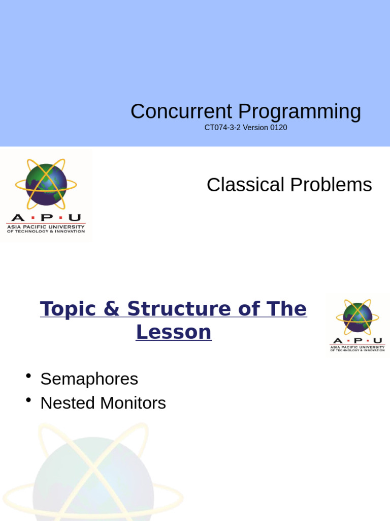 Concurrent Programming: Semaphores & Monitors | PDF | Computer ...