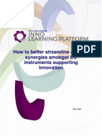 How to better streamline and use synergies amongst EU instruments supporting innovation(Eng)/ Cómo hacer más eficiente y cómo usar sinergias entre los instrumentos de soporte de innovación en la UE(Ing)/ Nola egin eraginkorragoa eta nola lortu sinergiak EB-eko berrikuntza sostenguen tresnetan(Ing)