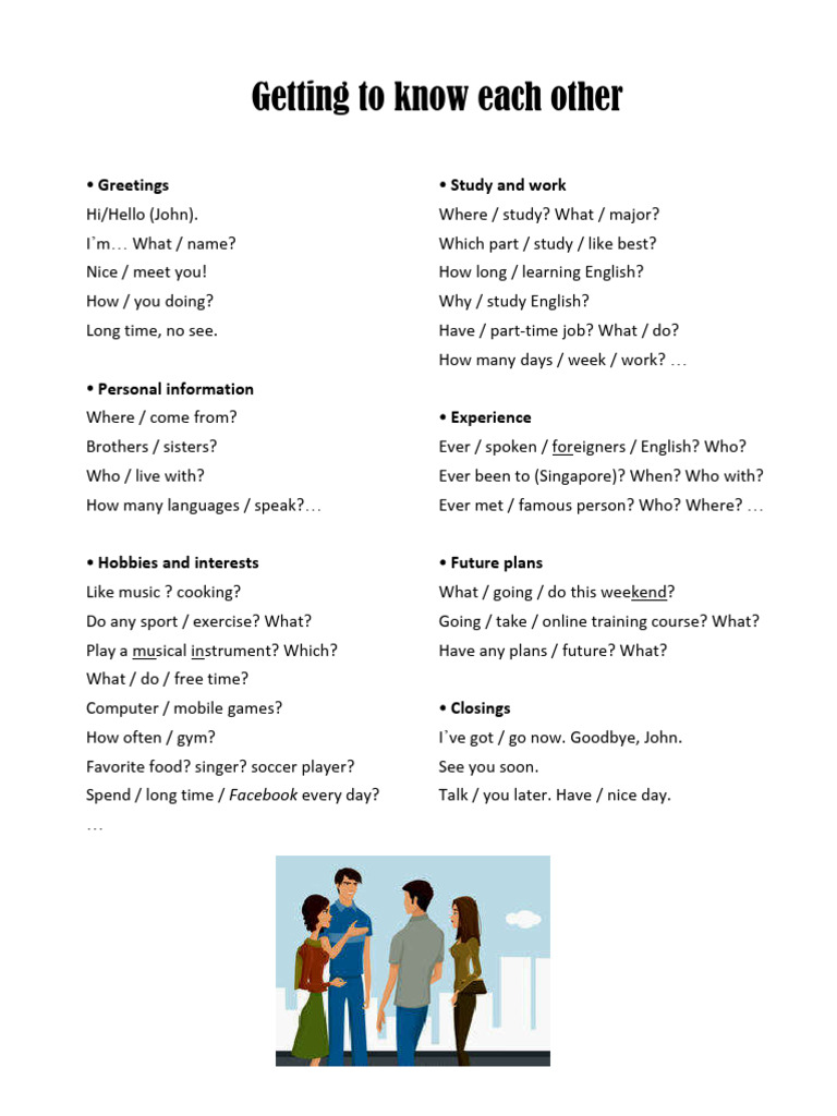 Essential Conversation Starters Guide | PDF