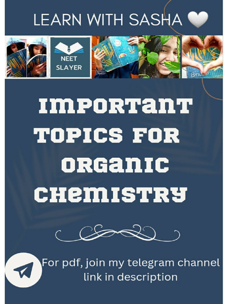 Important Topics For Organic Chemistry Neet | PDF