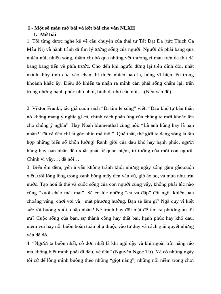 Ôn Tập Văn Hè 8 Lên 9 - Buổi 5 - Luyện Viết NLXH | PDF