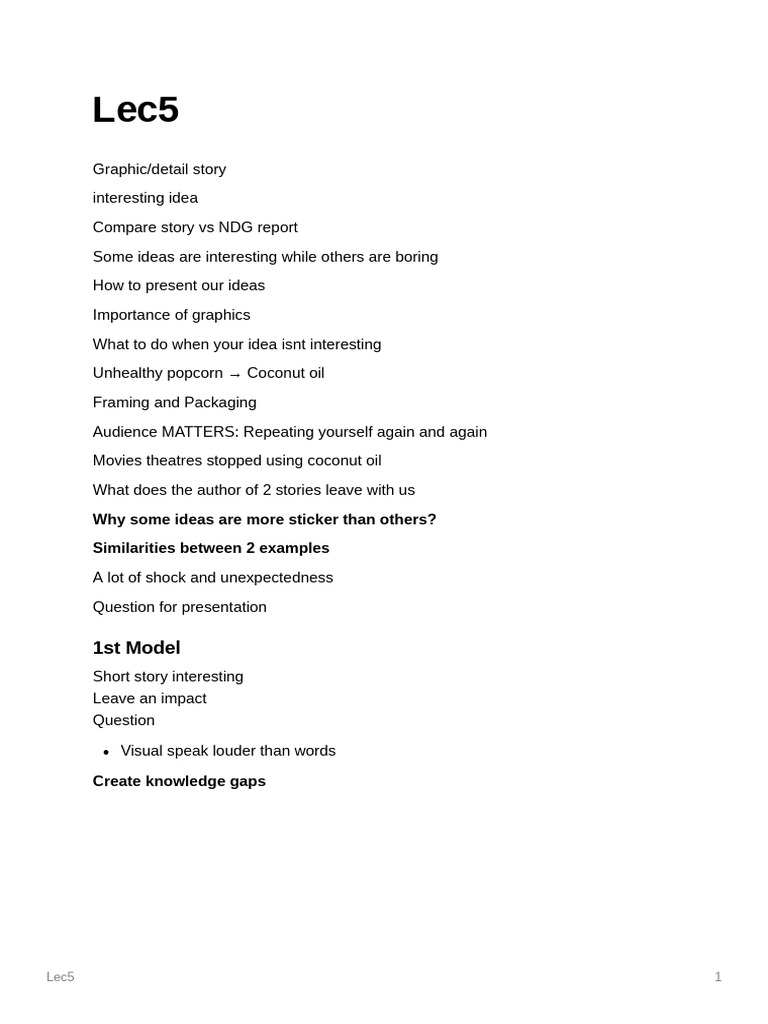 Lec5 | PDF | Communication | Learning
