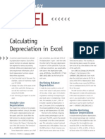 Calculating Depreciation On Excel 01 - 2009 - Excel
