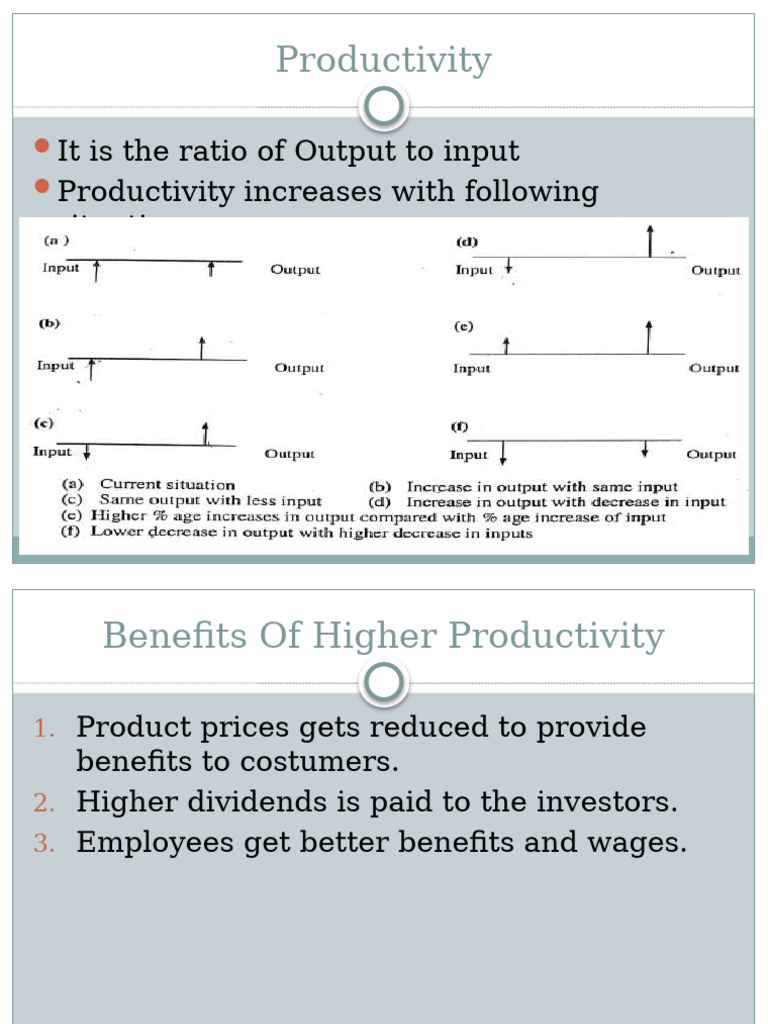 Understanding Productivity Measures and Benefits | PDF | Labour ...
