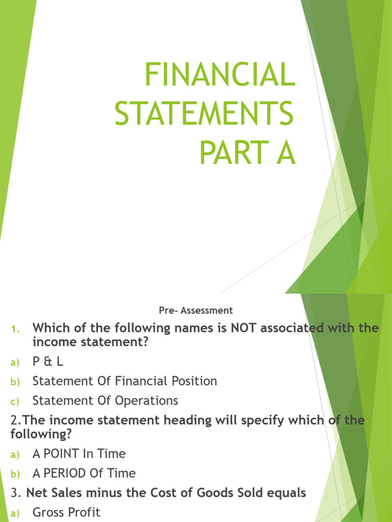 Understanding Income Statement Basics | PDF | Debits And Credits ...