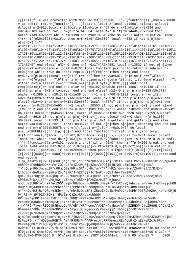 MoonSec V3 Protection Analysis | PDF