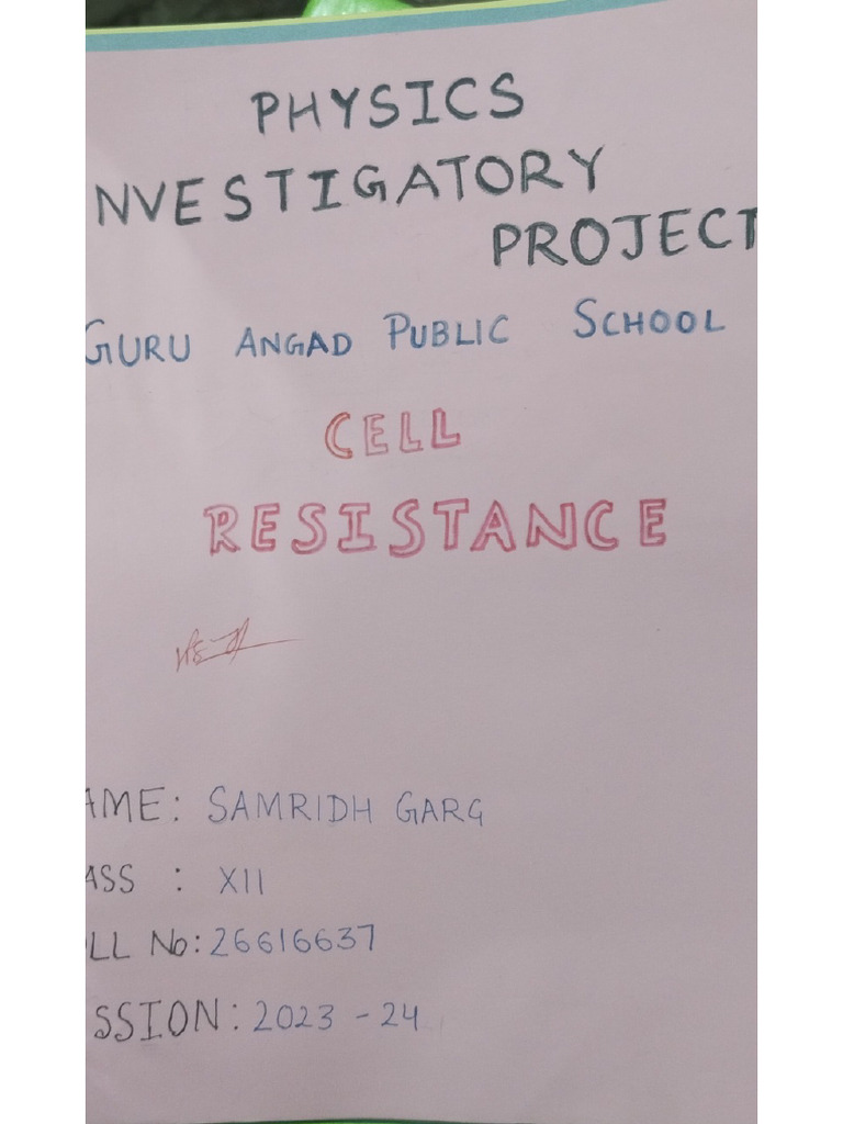 Physics Class 12 Project | PDF