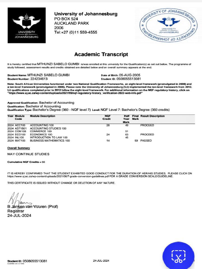 Academic Record | PDF