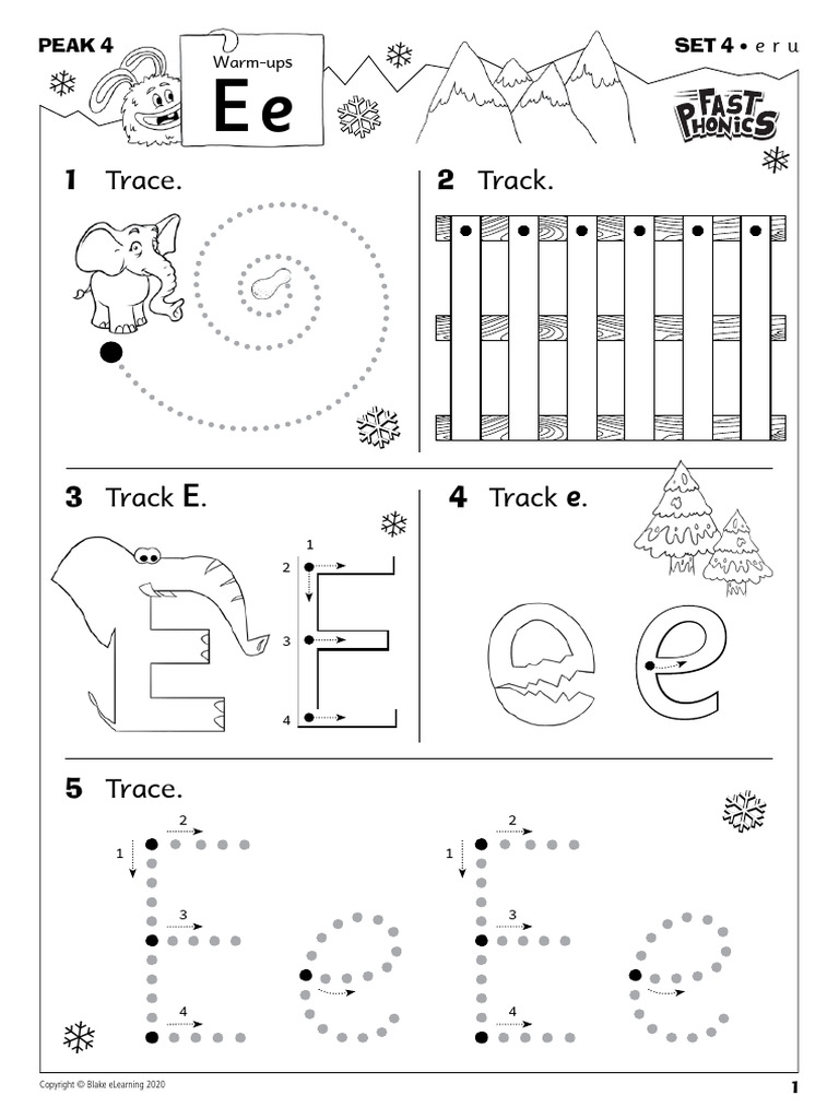 Activity Sheet Fp Fast Phonics Worksheets Peak 4 Peak 4 Handwriting | PDF