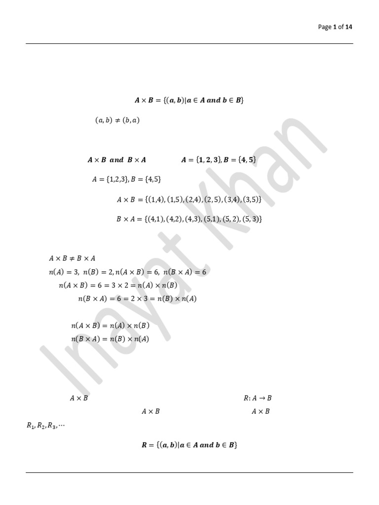 Relations and Functions | PDF | Function (Mathematics) | Mathematics