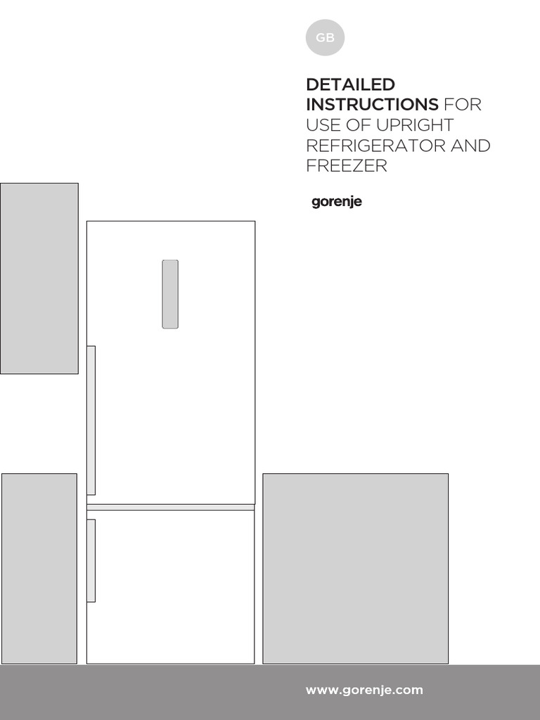 Upright Refrigerator & Freezer User Guide | PDF | Refrigerator | Mains ...