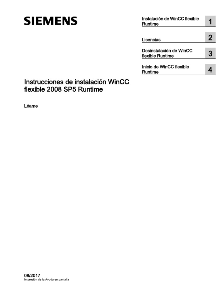 Guía de instalación WinCC flexible 2008 SP5 | PDF | Windows 10 ...