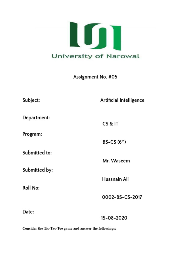 Assignment #05 | PDF