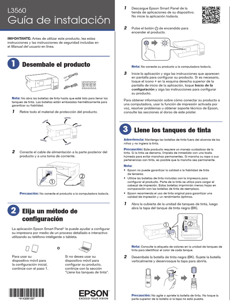 Guía de instalación para impresoras Epson | PDF | Impresora ...