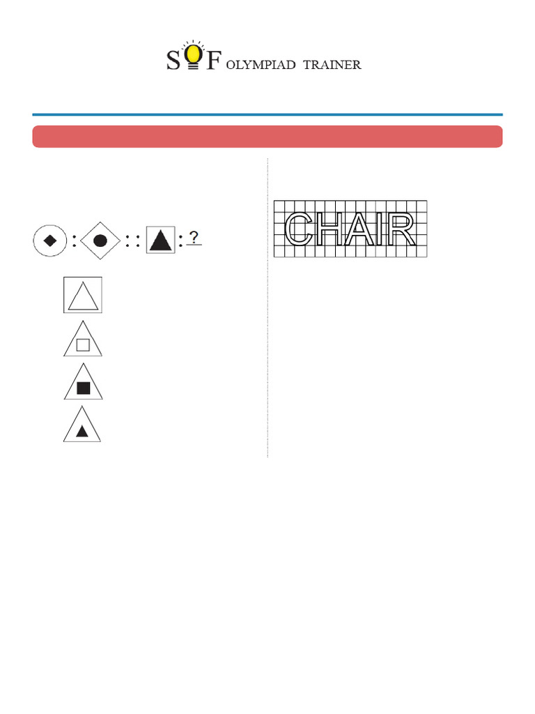 IMO Level-1 Mock Test 3 for Class 5 | PDF | Length | Mathematics