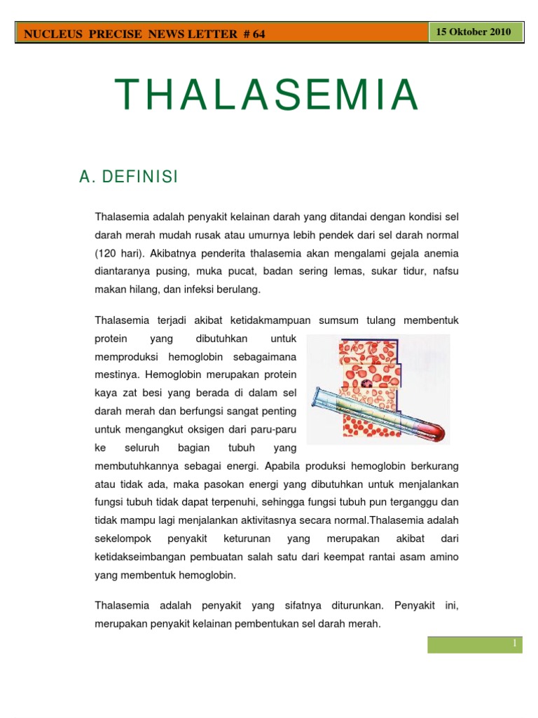 Waspadai Ciri Ciri Dan Gejala Thalasemia Hello Sehat