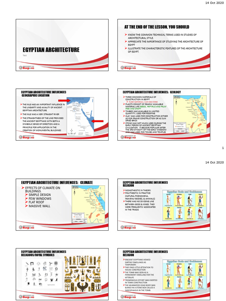 Overview of Egyptian Architecture | PDF | Egyptian Pyramids | Ancient Egypt