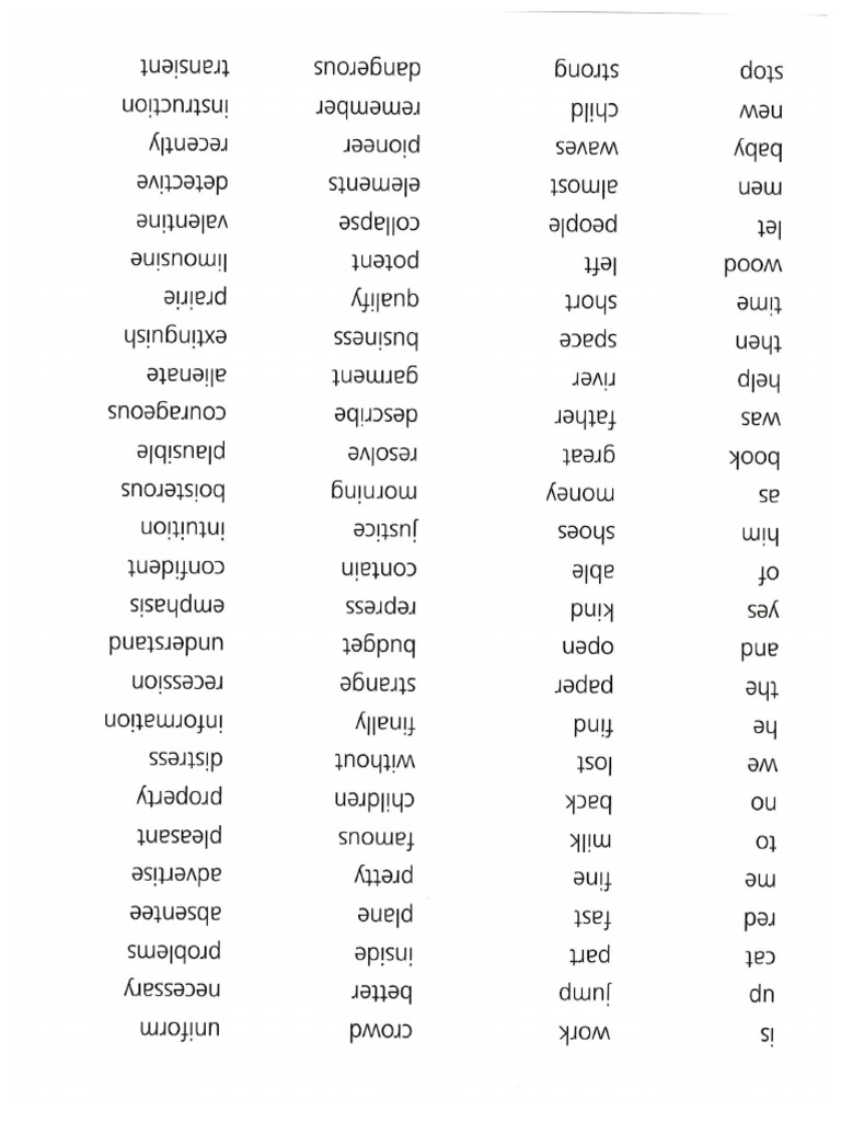 Towre Swe Word List | PDF