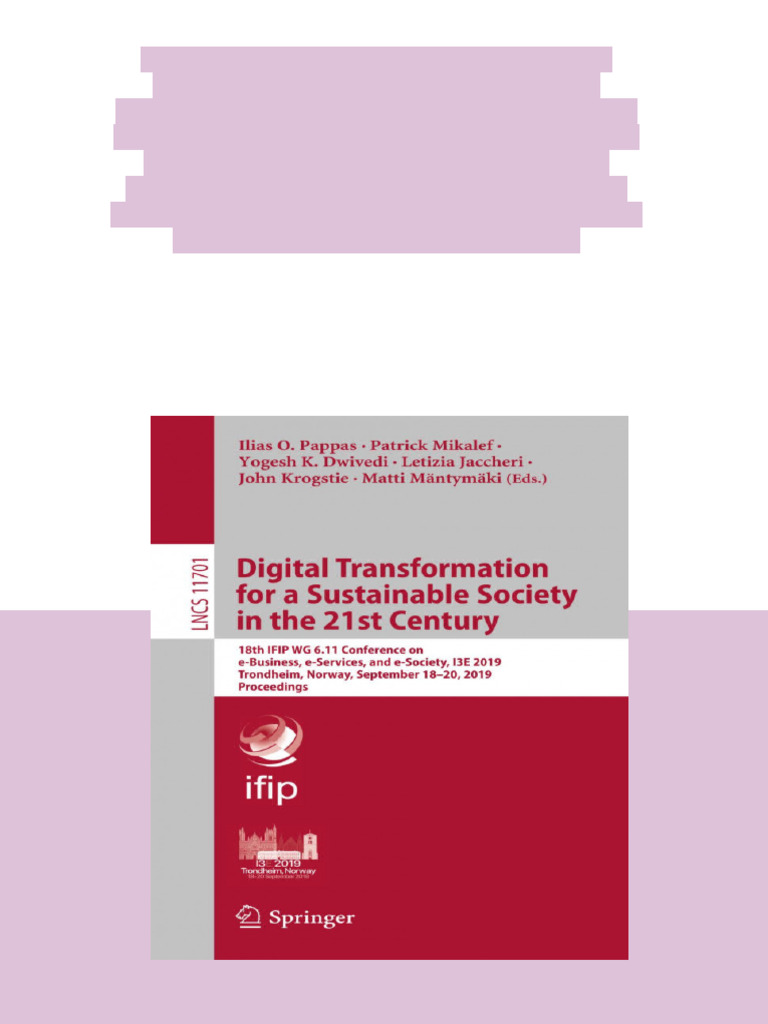 (Ebook) Digital Transformation for a Sustainable Society in the 21st ...