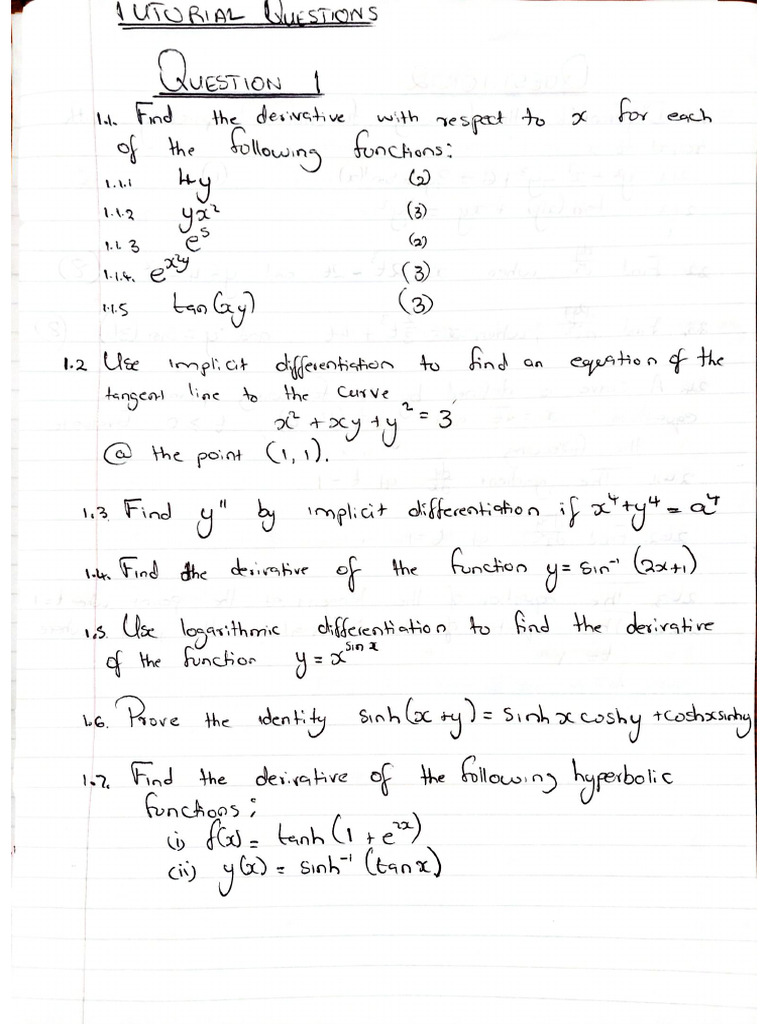 Tutorial Questions | PDF