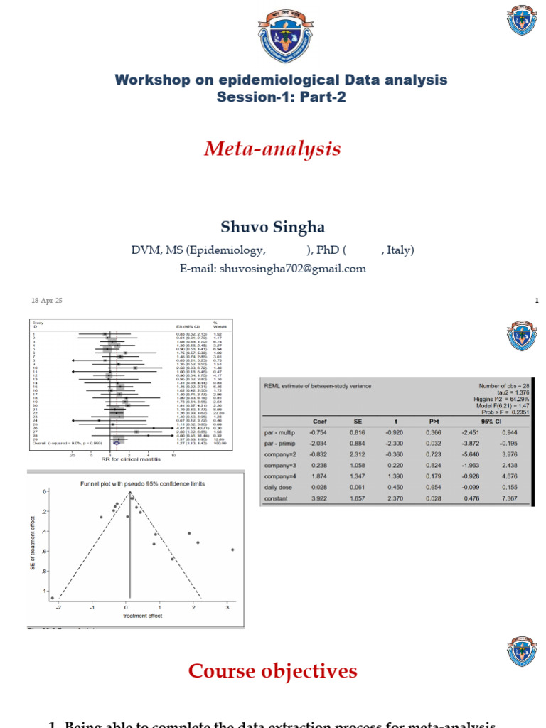 Theoritical Session - Meta-Analysis | PDF | Meta Analysis | Effect Size
