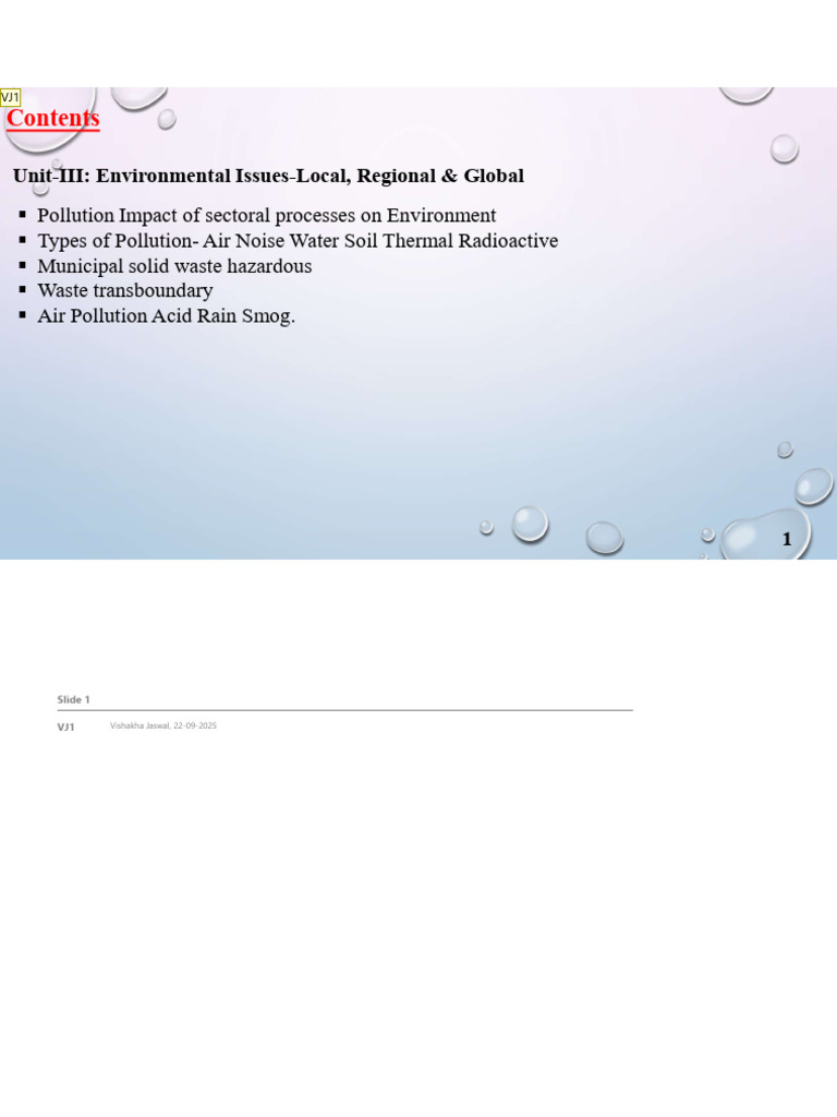 L11 Unit-3 PPt | PDF | Smog | Air Pollution