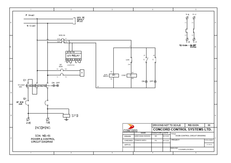 DCDB Control Circuit Diagram | PDF