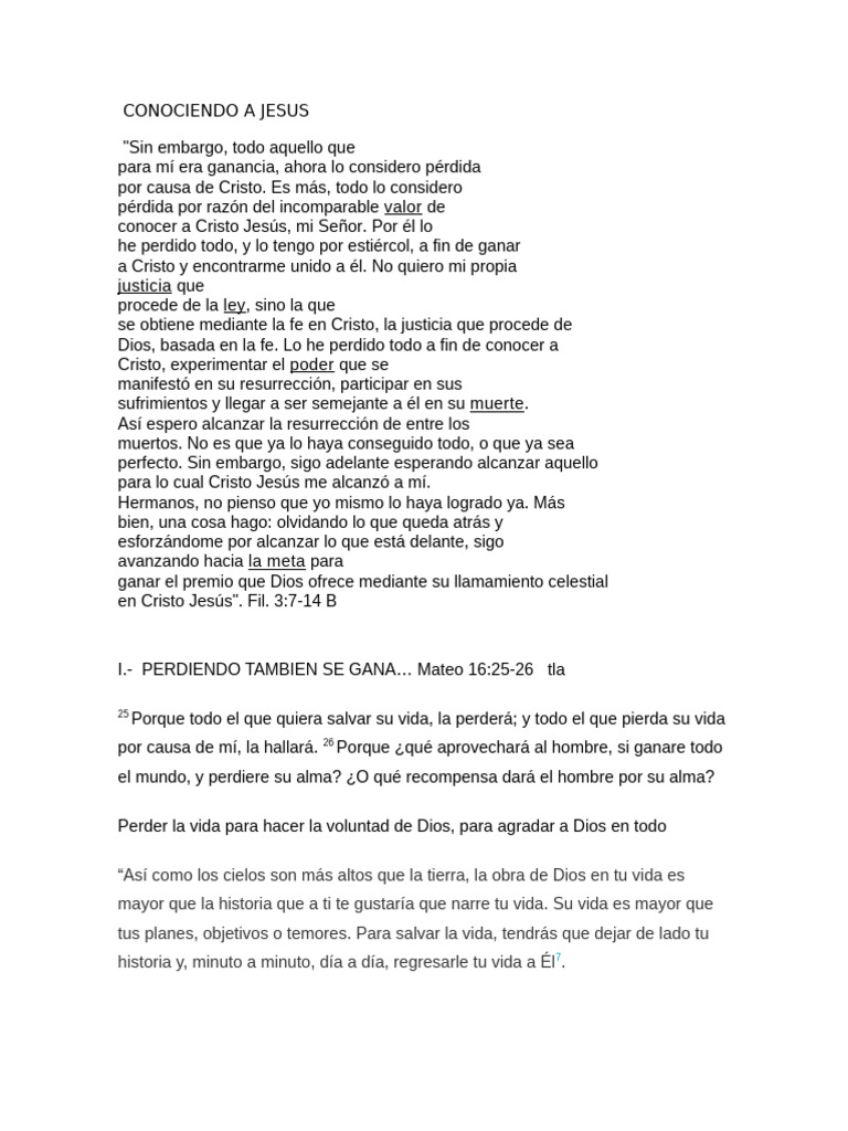 Conociendo A Jesus | PDF | Cristo (título) | Fe