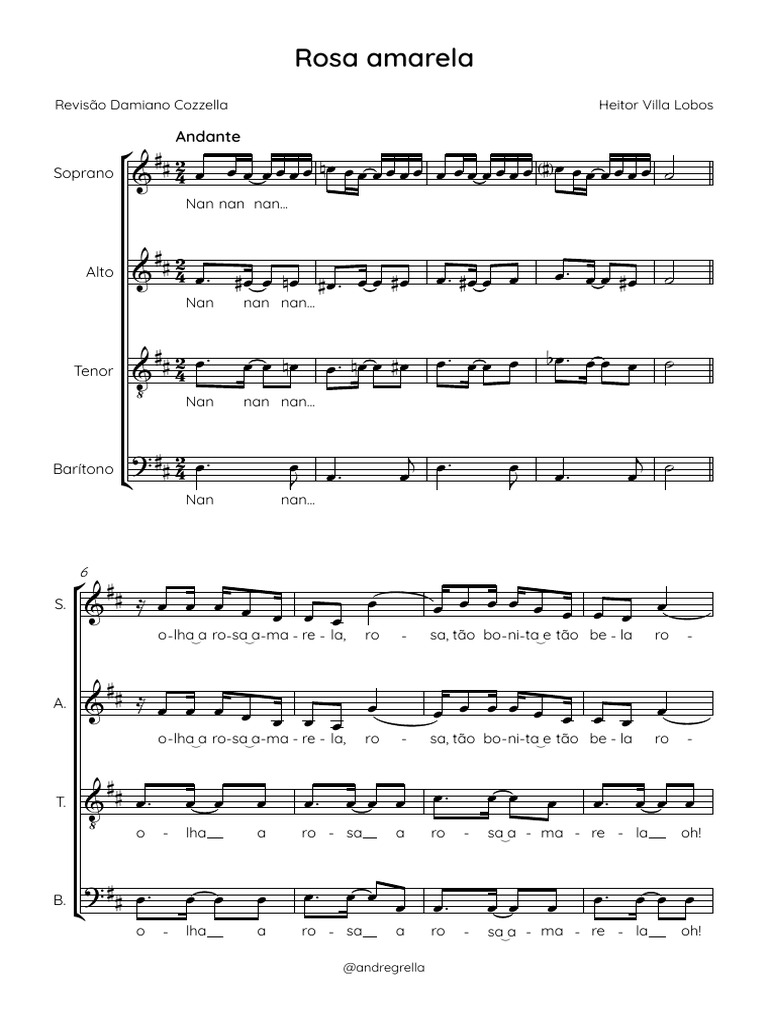 04 - Rosa Amarela Villa - Full Score | PDF
