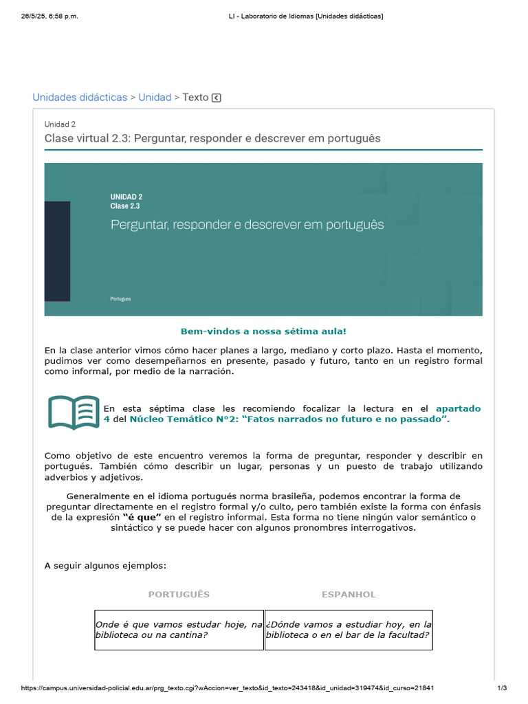 LI - Laboratorio de Idiomas (Unidades Didácticas) 3 | PDF | Verbo ...