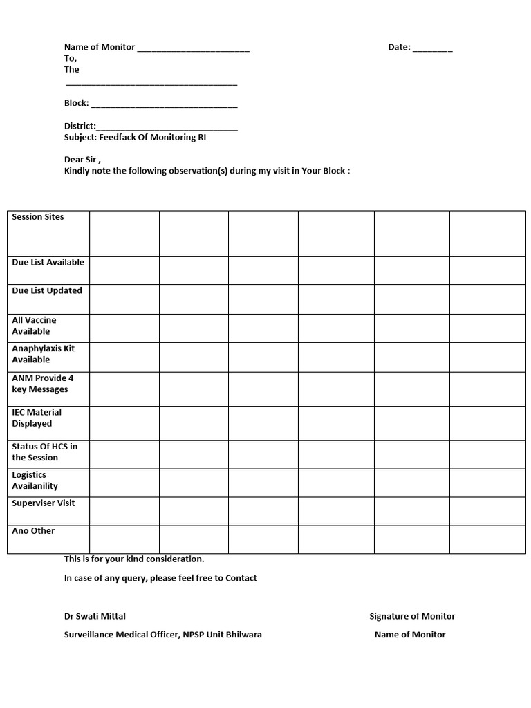 Anaphylaxis Kit Monitoring Report | PDF