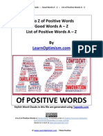 A to Z of Positive Words eBook :