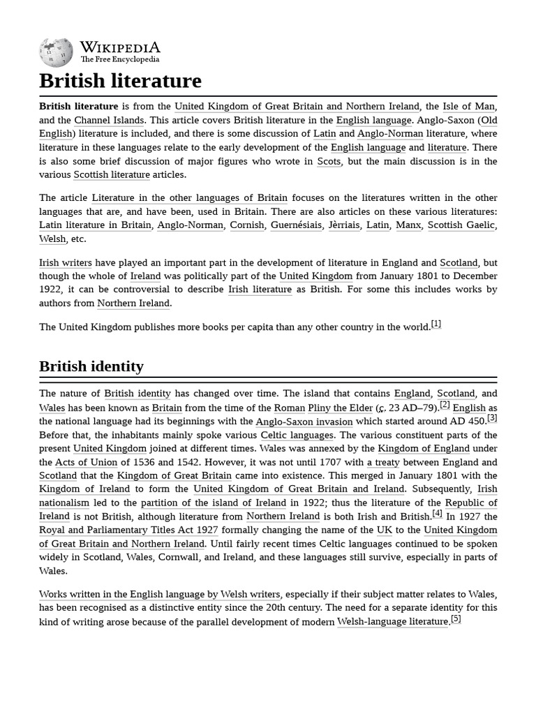 Overview of British Literature | PDF | Celtic Britons | John Dryden