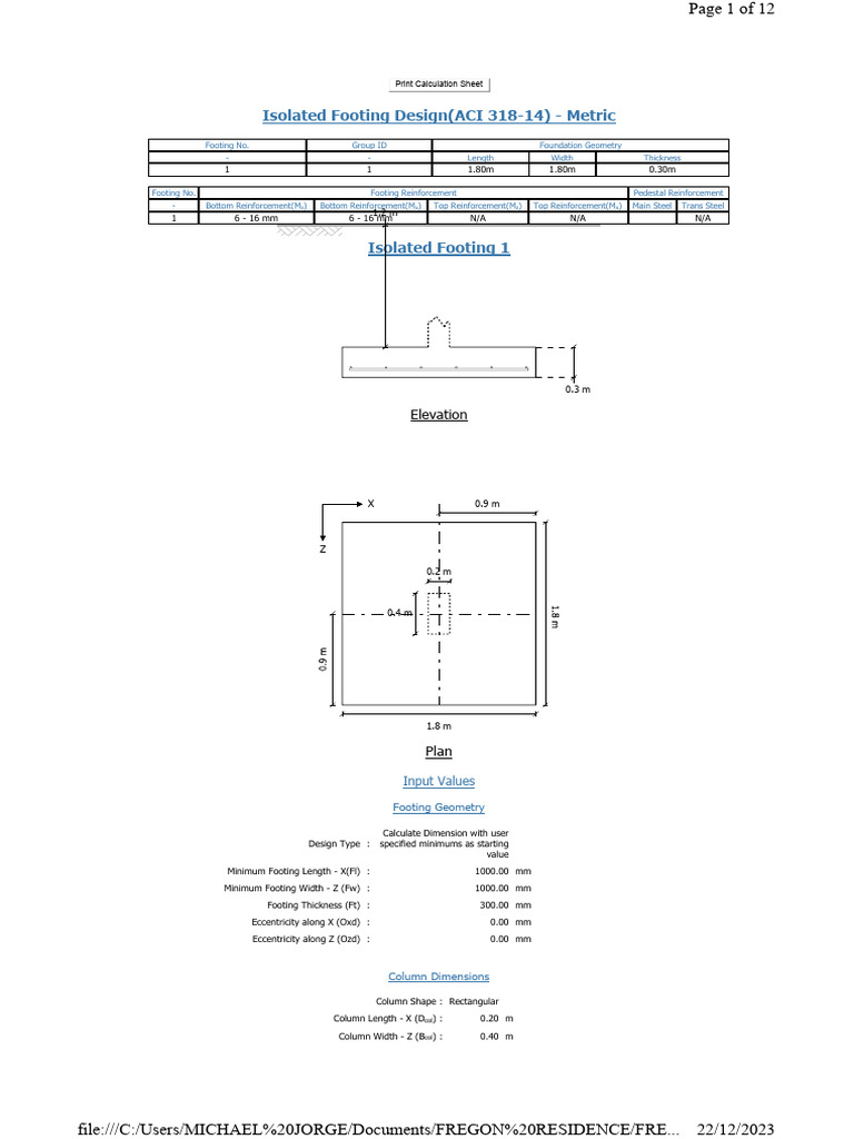 1 Foundation | PDF | Structural Load | Bending