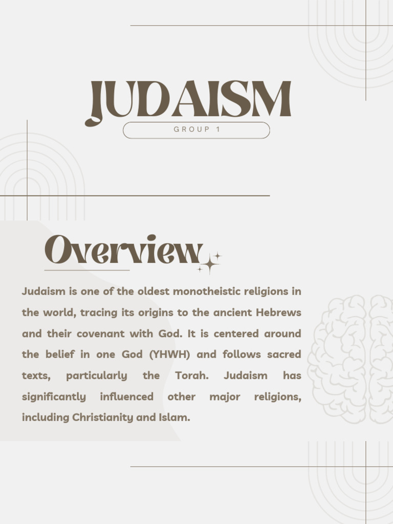 Overview of Judaism's History and Beliefs | PDF | Israelites | Torah