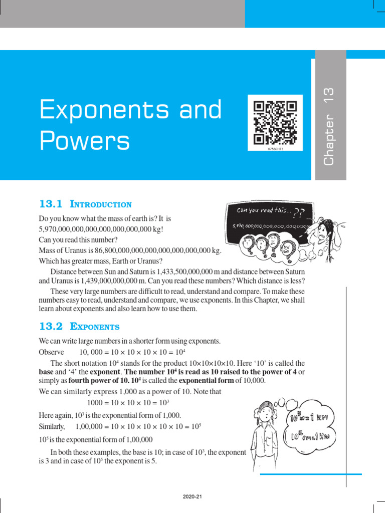 Understanding Exponents and Powers | PDF | Exponentiation | Elementary ...