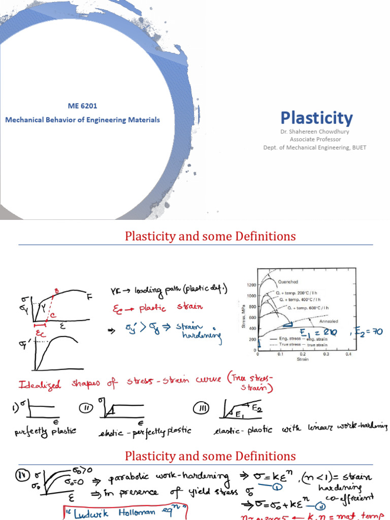 Understanding Plasticity in Materials | PDF