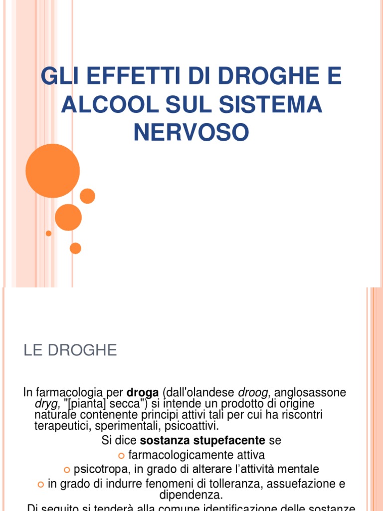 Effetti Della Droga Sul Sistema Nervoso Wikipedia