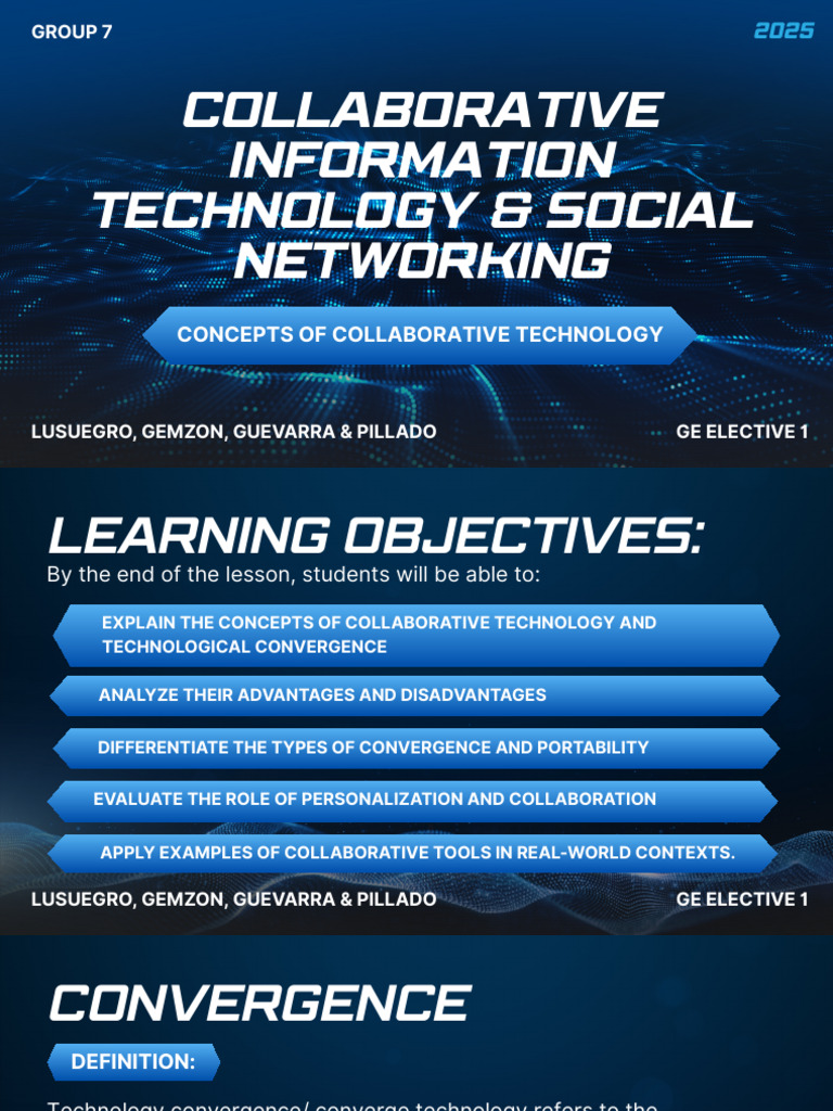 Ge1 Group 7 Reporting Collaborative Information Technology & Social ...