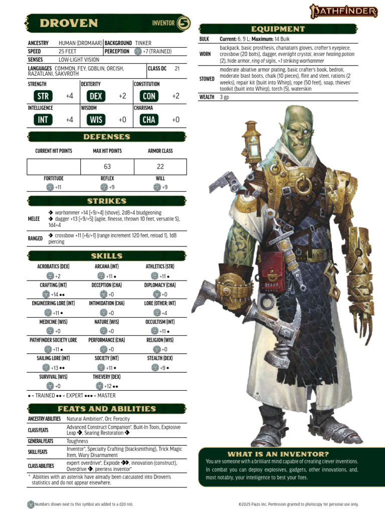 Inventor Class Overview: Droven's Build | PDF