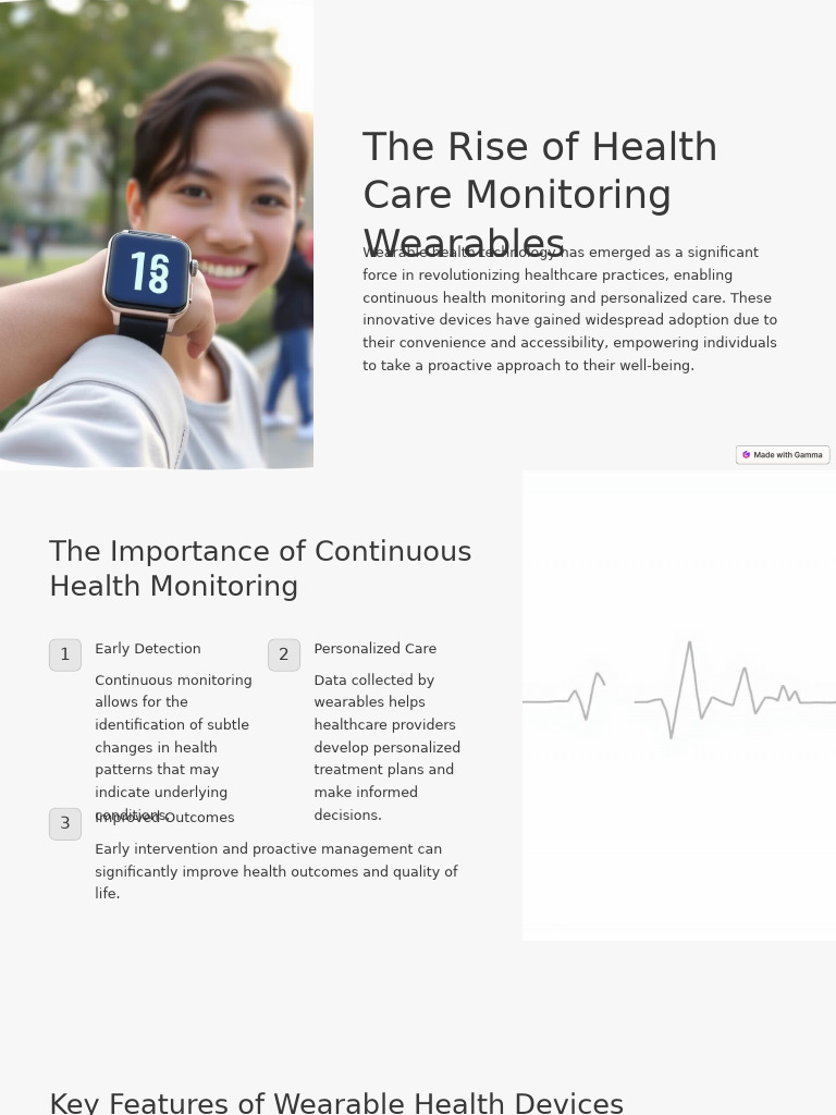 Wearable Health Tech: Monitoring Revolution | PDF | Wearable Technology ...
