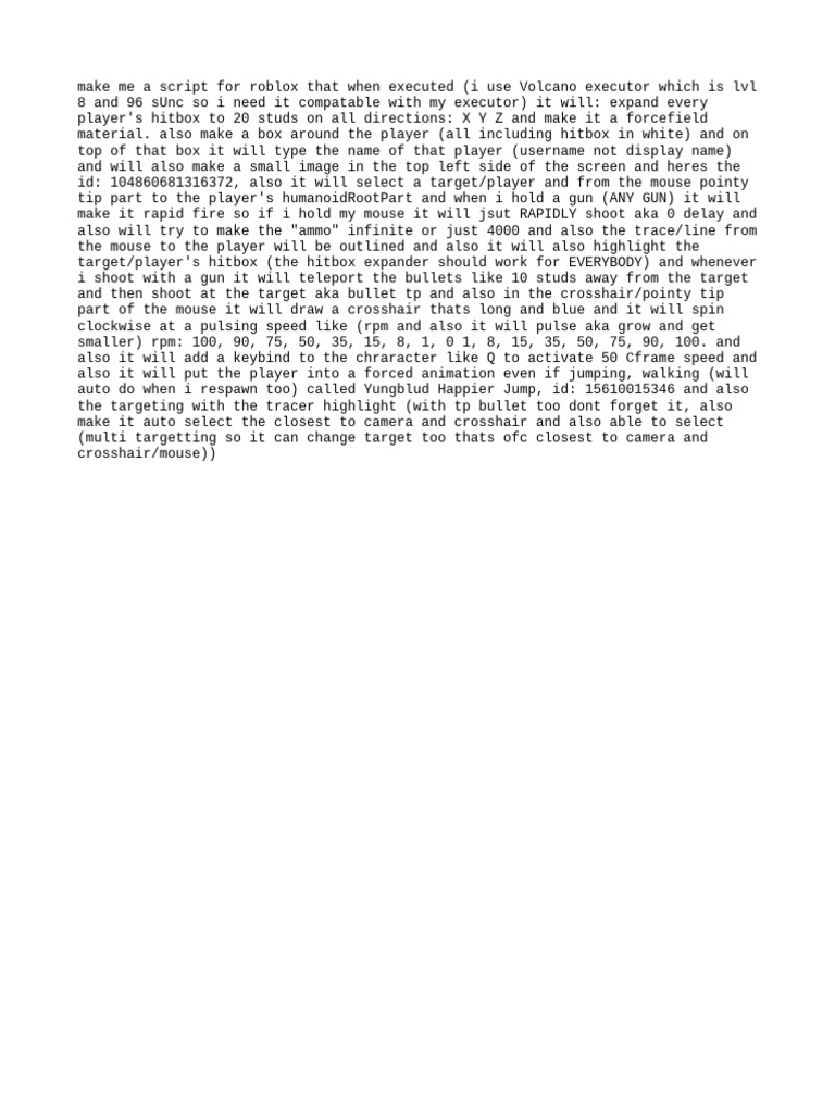 Roblox Script for Volcano Executor | PDF