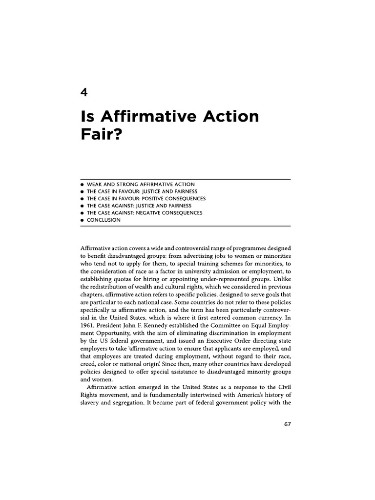 Affirmative Action | PDF