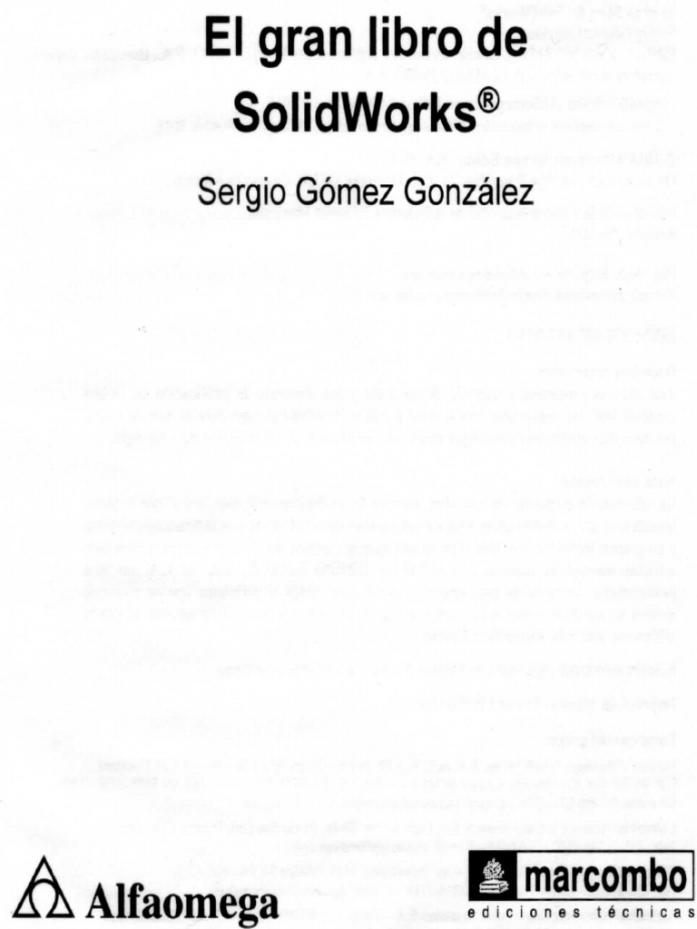 El Gran Libro De Solidworks 2da Edicion Pdf