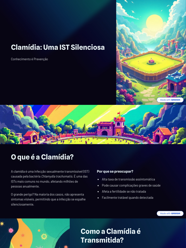 Clamídia: Sintomas, Transmissão e Tratamento | PDF | Relação sexual ...
