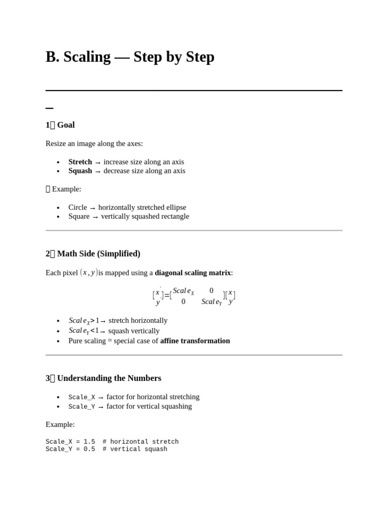 Image Scaling: Stretching & Squashing Techniques | PDF | Cartesian ...
