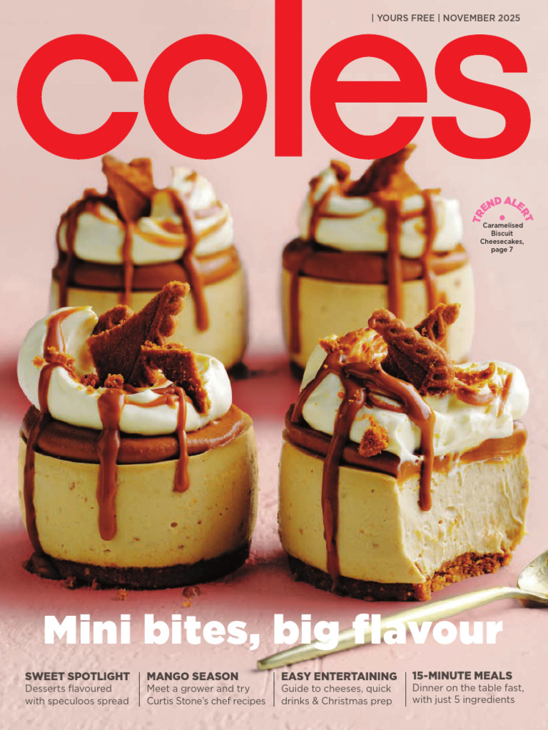 Coles November 2025: Festive Recipes | PDF | Desserts